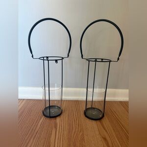 Black Metal Candle Holders